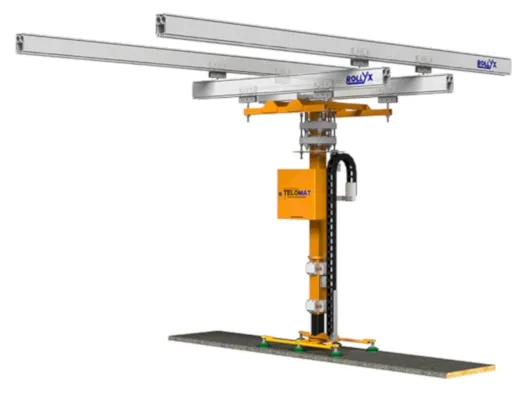 Handhabungs-Manipulator um schwere Holzplatten zu heben